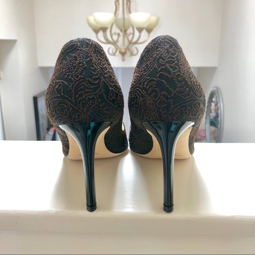 Butter Shoes Black with Brown Embroidery 9 - Picture 5 of 8